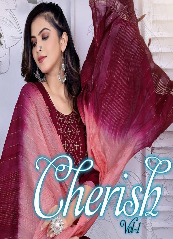 Girinemi Cherish Vol 1 Rayon  Embroidery Designer ReadyMade Suit